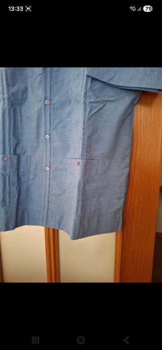 Guayabera Mexicana Azul