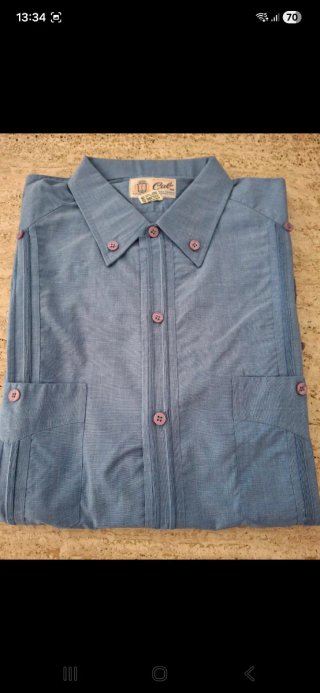 Guayabera Mexicana Azul