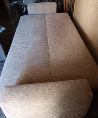 Sofá Cama Tela Beige