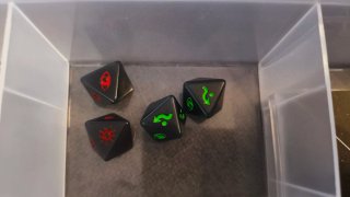 Dados X-Wing negros promocionales