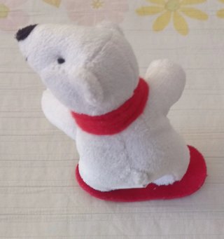 Peluche Orso Polare Coca-Cola Snowboard