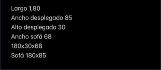 Sofá Cama Gris Tela