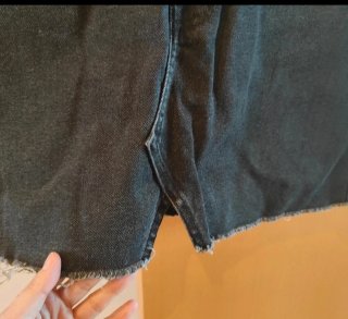 Falda vaquera Bershka negra Talla 36