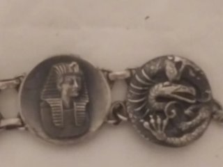 Pulsera Plata Egipcia Vintage