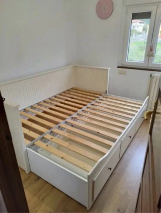 Cama nido con 3 cajones blanca
