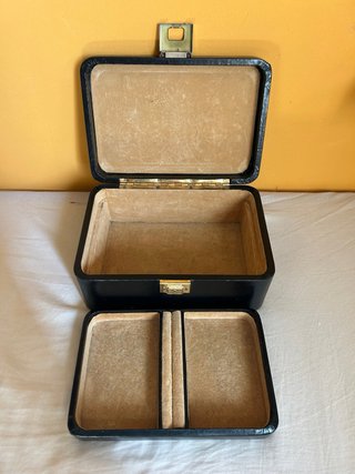 Organizador de relojes Vintage Negro con Llave