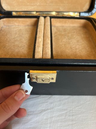Organizador de relojes Vintage Negro con Llave