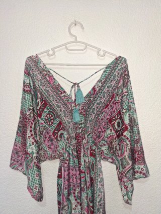 Vestido Boho Estampado Talla Única