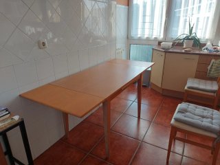 Mesa de cocina extensible madera