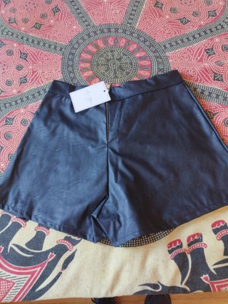 Falda pantalón negra mujer