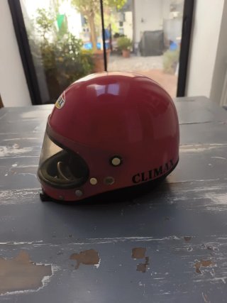 Casco Clímax Vintage Rojo