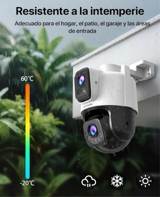 Cámara Vigilancia Tenda CH9 WiFi 2K+2K Exterior