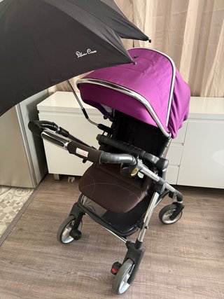 Carrito de bebé con silla, capazo y maxicosi