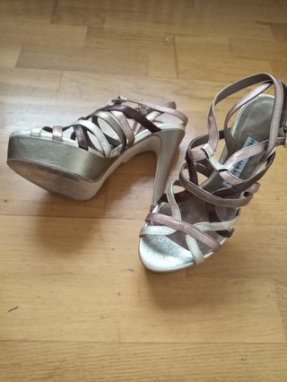 Sandalias Pedro Miralles Oro y Plata