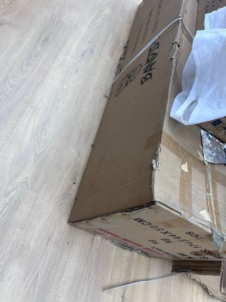 Sofá 2 plazas tapizado piel y madera