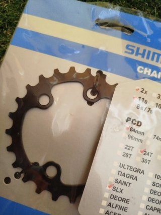 Plato Shimano SLX 24T 64BCD 2x11v