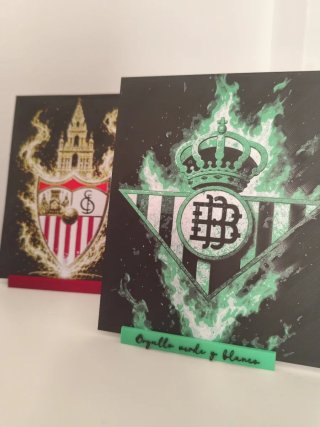 Lienzos 3D equipos fútbol y soporte personalizado
