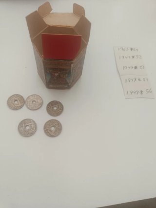 5 Monedas 50 Céntimos diferentes estrellas