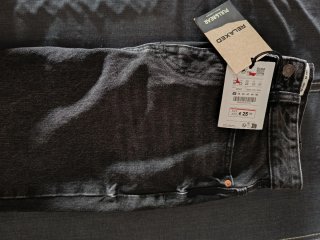Pantalones vaqueros Pull&Bear negros talla M
