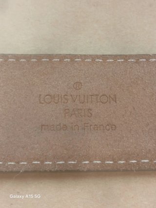Cintura Louis Vuitton Marrone/Grigio