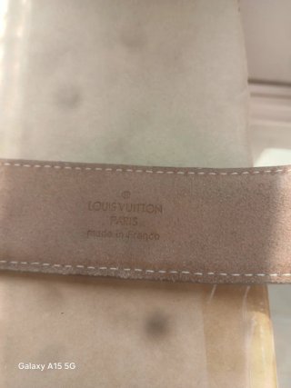Cintura Louis Vuitton Marrone/Grigio