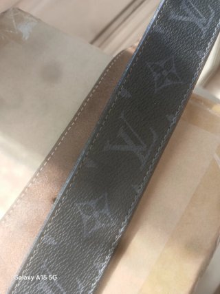 Cintura Louis Vuitton Marrone/Grigio