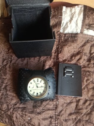 Reloj Diesel Negro y Plateado