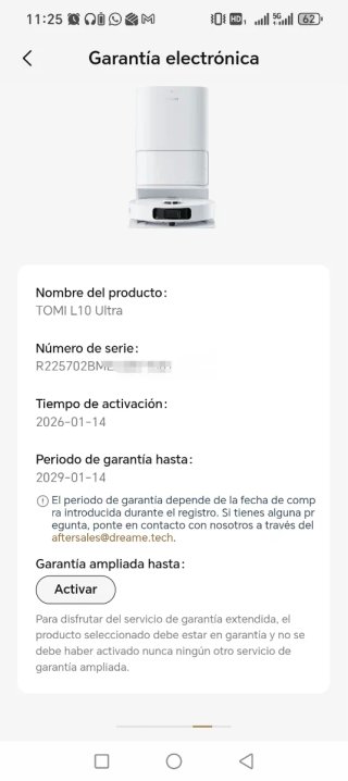Dreame L10 ultra Robot Aspirador con garantía