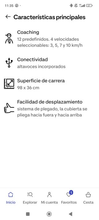 Cinta de Correr Cecotec Dynamic Speed en VALLECAS