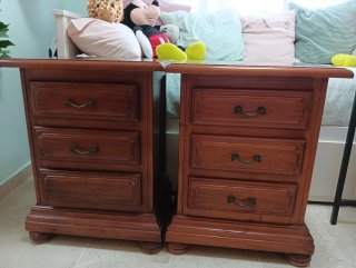 Mesitas de noche madera maciza