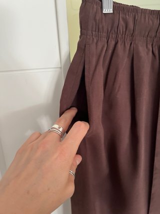 Pantalón H&M Marrón Ancho