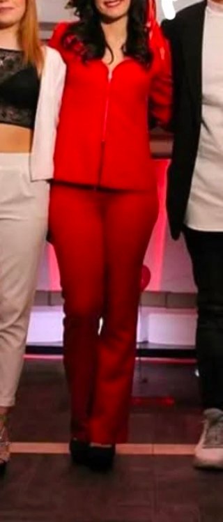 Tailleur donna rosso