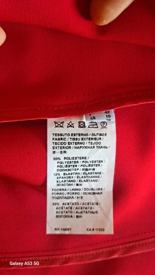 Tailleur donna rosso