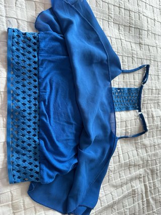 Conjunto veraniego falda y top azul
