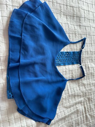 Conjunto veraniego falda y top azul