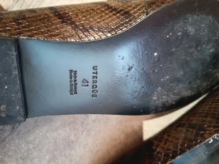 Zapatos UTERQUE Marrones Serpiente Talla 41