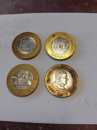 Lote 4 monedas Vaticano Anno Santo 2000