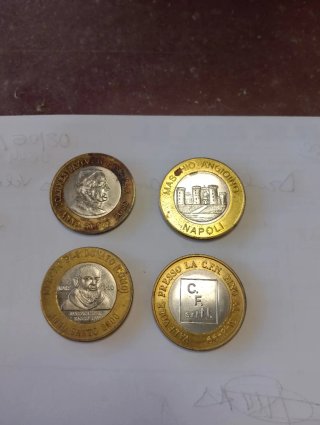 Lote 4 monedas Vaticano Anno Santo 2000