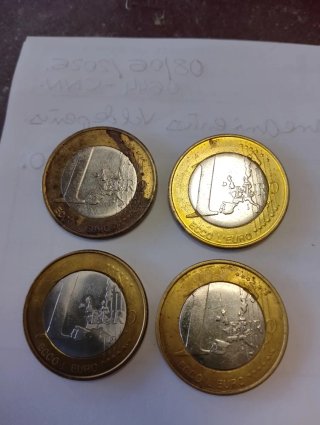 Lote 4 monedas Vaticano Anno Santo 2000