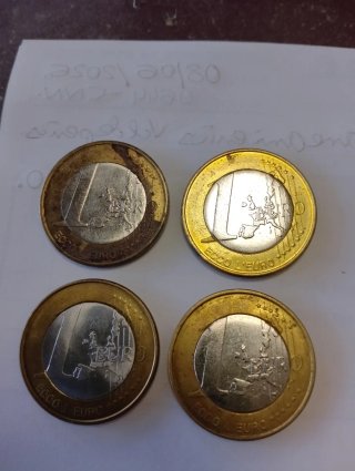 Lote 4 monedas Vaticano Anno Santo 2000