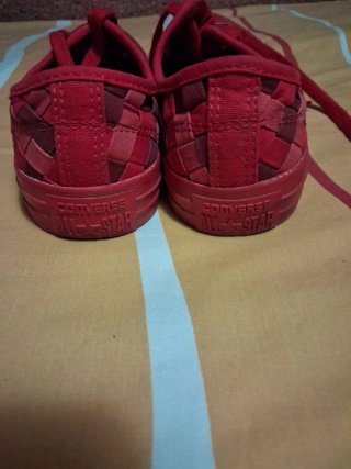 Converse Rojas Tejidas Talla 40