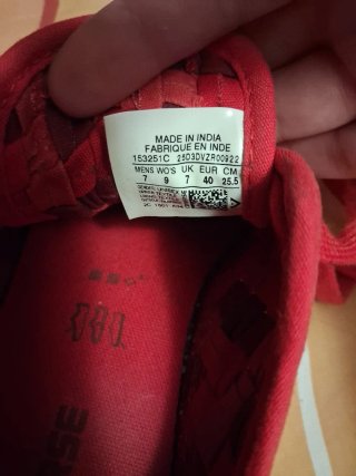 Converse Rojas Tejidas Talla 40