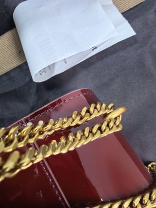 Bolso YSL Sunset Charol Rojo Dorado