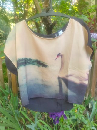 Blusa Massimo Dutti Morado + Blusa Zara