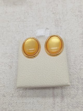 Pendientes vintage chapados en oro 80s