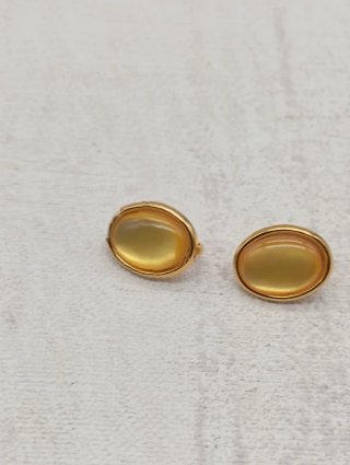 Pendientes vintage chapados en oro 80s