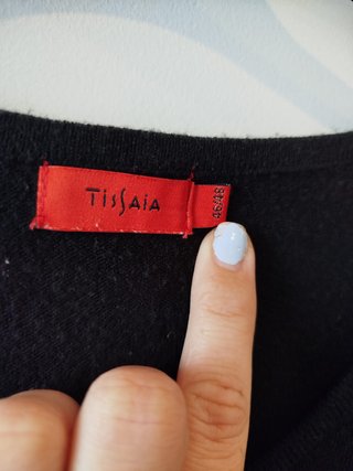 Jersey Tisaia Negro Talla 46-48 Elástico