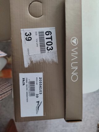 Zapatos Via Uno Beige Talla 38