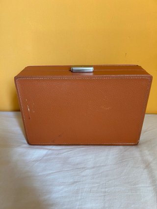 Estuche Plano Piel 8 Relojes Marrón