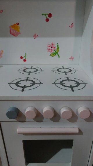 Cocina de juguete de madera